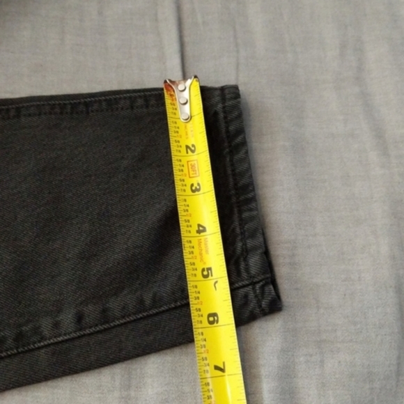 Levi's Taper Overalls Faded Vintage Black Denim Jumpsuit 90s Jeans Pants - Picture 7 of 8